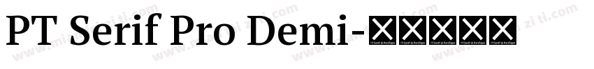 PT Serif Pro Demi字体转换